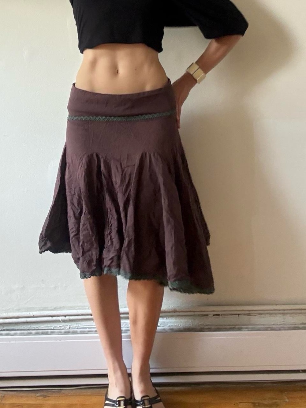 Asymetrical boho midi skirt — Nass Women